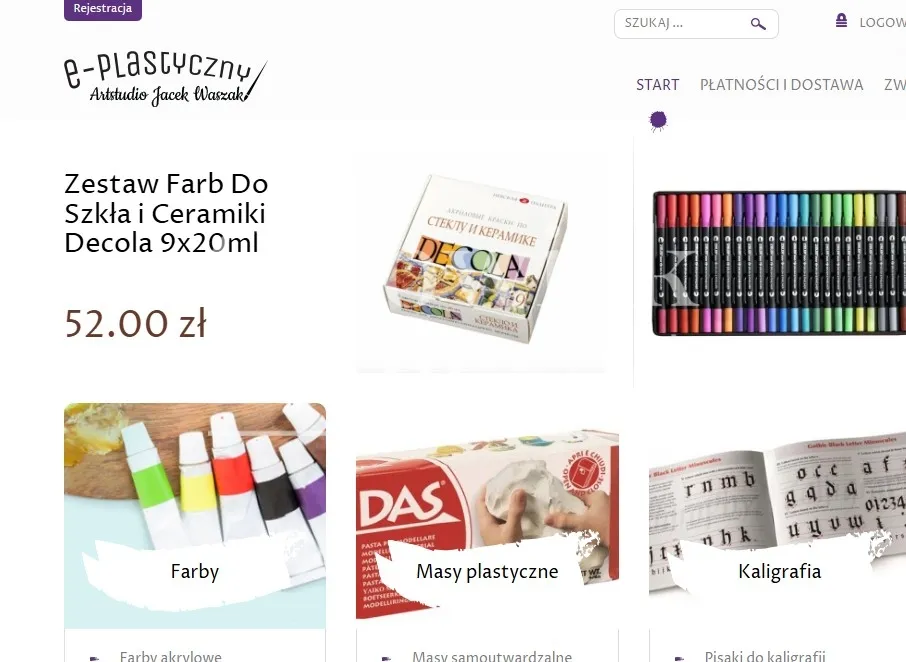 Strona www E-plastyczny.pl